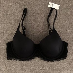 NWT Aerie Black Lace Bra 32C